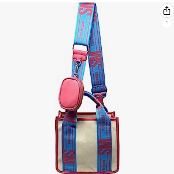Steve Madden Bwebber Tote Bag - viral on Tik Tok (BNWT) Cotton candy - Picture 3 of 7